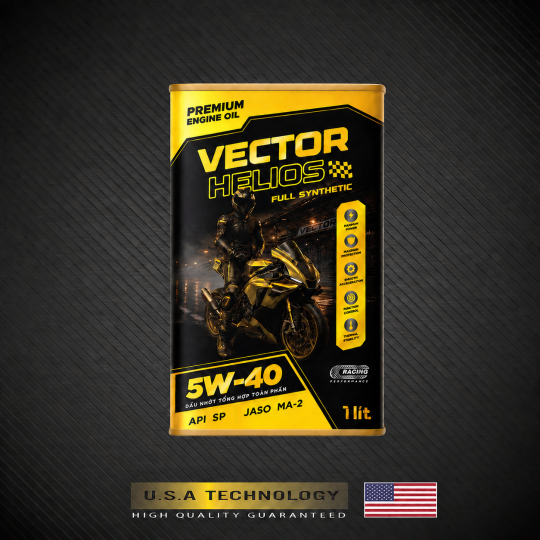 DẦU ĐỘNG CƠ 4T VECTOR HELIOS FULL SYNTHETIC 5W40